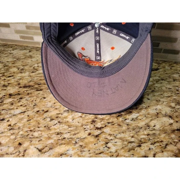 Richardson Dryve Hat Navy Blue Baseball Cap Embroidered Logo Fitted Small-Medium - Picture 12 of 14